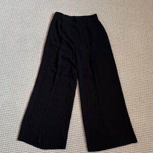 SPANX - NEW WITHOUT TAG Elegant Black Wide-Leg Trousers